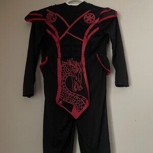 Child Fire Dragon Ninja Costume
